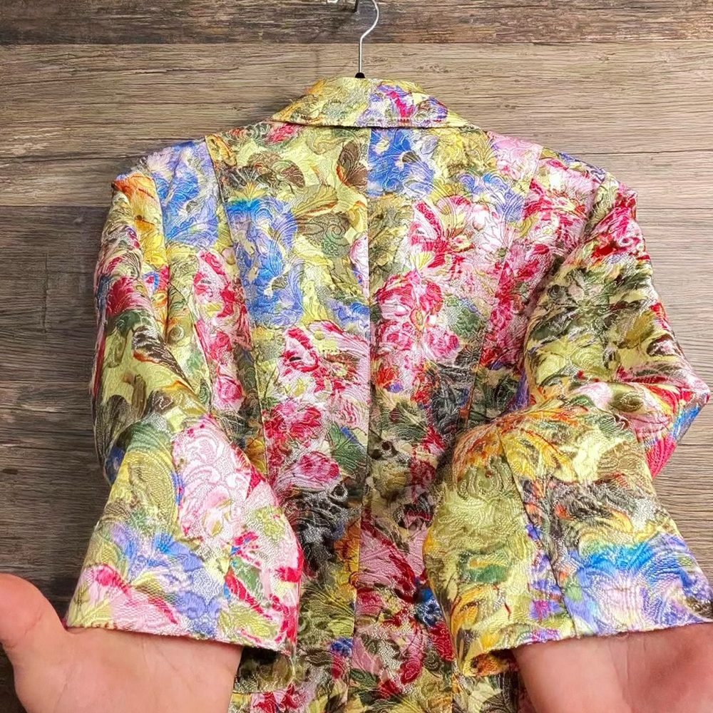 Chico's Vibrant Floral Blazer - Picture 8 of 8